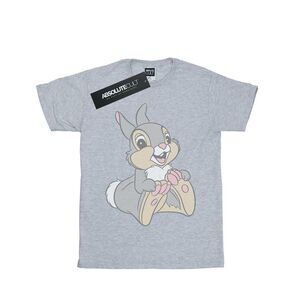 Bambi Womens/Ladies Classic Thumper Cotton Boyfriend T-Shirt / Sports Grey